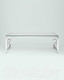 Миниатюра изображения товара Журнальный столик Stool Group Бруклин 120x60 / ECT-013 (прозрачное стекло/сталь серебристый)
