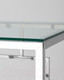Миниатюра изображения товара Журнальный столик Stool Group Бруклин 55x55 / EET-013 (прозрачное стекло/сталь серебристый)