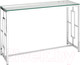 Миниатюра изображения товара Консольный столик Stool Group Бруклин 120x40 / ECST-013 (прозрачное стекло/сталь серебристый)