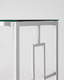 Миниатюра изображения товара Консольный столик Stool Group Бруклин 120x40 / ECST-013 (прозрачное стекло/сталь серебристый)