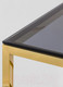 Миниатюра изображения товара Журнальный столик Stool Group Бруклин 55x55 (стекло smoke/сталь золото)