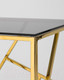 Миниатюра изображения товара Журнальный столик Stool Group Арт Деко 55x55 / EET-015-TG-SK (стекло Smoke/сталь золото)