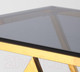 Миниатюра изображения товара Журнальный столик Stool Group Инсигния 55x55 / EET-026-TG-SK (стекло Smoke/сталь золото)