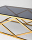 Миниатюра изображения товара Журнальный столик Stool Group Инсигния 120x60 / ECT-026-TG-SK (стекло Smoke/сталь золото)