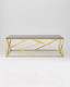 Миниатюра изображения товара Журнальный столик Stool Group Арт Деко 120x60 / ECT-015-TG-SK (стекло Smoke/сталь золото)