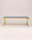 Миниатюра изображения товара Журнальный столик Stool Group Бруклин 120x60 / ECT-013-TG-SK (стекло Smoke/сталь золото)