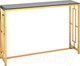 Миниатюра изображения товара Консольный столик Stool Group Бруклин 120x40 (стекло Smoke/сталь золото)
