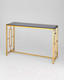 Миниатюра изображения товара Консольный столик Stool Group Бруклин 120x40 (стекло Smoke/сталь золото)