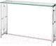 Миниатюра изображения товара Консольный столик Stool Group Бруклин 115x30 / ECST-013 (прозрачное стекло/сталь серебристый)