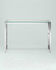 Миниатюра изображения товара Консольный столик Stool Group Бруклин 115x30 / ECST-013 (прозрачное стекло/сталь серебристый)