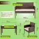 Миниатюра изображения товара Комплект садовой мебели Sundays Carlos SFS 004