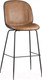 Миниатюра изображения товара Стул барный Stool Group Турин со спинкой / 9329C (экокожа бежевый/черные ножки)
