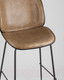 Миниатюра изображения товара Стул барный Stool Group Турин со спинкой / 9329C (экокожа бежевый/черные ножки)