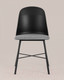 Миниатюра изображения товара Стул Stool Group Shell с мягким сиденьем / 8336 (черный)