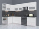 Миниатюра изображения товара Кухонный гарнитур Интерлиния Мила Матте 1.5x3.0 Б левая (белый/белый/кастилло темный)