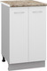 Миниатюра изображения товара Шкаф-стол кухонный Кортекс-мебель Корнелия Лира НШ50р (белый/мадрид)
