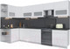 Миниатюра изображения товара Кухонный гарнитур Интерлиния Мила Матте 1.5x3.4 Б левая (белый/белый/кастилло темный)