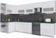 Миниатюра изображения товара Кухонный гарнитур Интерлиния Мила Матте 1.5x3.5 Б левая (белый/белый/кастилло темный)