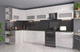 Миниатюра изображения товара Кухонный гарнитур Интерлиния Мила Матте 1.5x3.6 Б левая (белый/белый/кастилло темный)