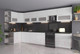 Миниатюра изображения товара Кухонный гарнитур Интерлиния Мила Матте 1.5x3.9 Б левая (белый/белый/кастилло темный)