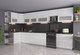 Миниатюра изображения товара Кухонный гарнитур Интерлиния Мила Матте 1.5x4.0 Б левая (белый/белый/кастилло темный)