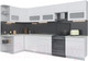 Миниатюра изображения товара Кухонный гарнитур Интерлиния Мила Матте 1.5x3.4 Б левая (белый/белый/опал светлый)