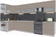 Миниатюра изображения товара Кухонный гарнитур Интерлиния Мила Матте 1.5x3.7 Б левая (луна/луна/травертин серый)