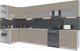 Миниатюра изображения товара Кухонный гарнитур Интерлиния Мила Матте 1.5x3.9 Б левая (луна/луна/травертин серый)