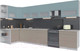 Миниатюра изображения товара Кухонный гарнитур Интерлиния Мила Матте 1.5x3.9 Б левая (океан/луна/травертин серый)