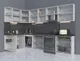 Миниатюра изображения товара Кухонный гарнитур Interline Мила Матте 1.5x3.0 Б левая (белый/мята/опал светлый)
