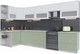 Миниатюра изображения товара Кухонный гарнитур Интерлиния Мила Матте 1.5x3.6 Б левая (белый/мята/опал светлый)