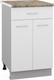 Миниатюра изображения товара Шкаф-стол кухонный Кортекс-мебель Корнелия Лира НШ50р1ш (белый/мадрид)