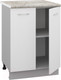 Миниатюра изображения товара Шкаф-стол кухонный Кортекс-мебель Корнелия Лира НШ60р (белый/марсель)