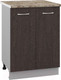 Миниатюра изображения товара Шкаф-стол кухонный Кортекс-мебель Корнелия Лира НШ60р (венге/мадрид)