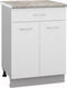 Миниатюра изображения товара Шкаф-стол кухонный Кортекс-мебель Корнелия Лира НШ60р1ш (белый/марсель)