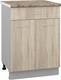 Миниатюра изображения товара Шкаф-стол кухонный Кортекс-мебель Корнелия Лира НШ60р1ш (дуб сонома/мадрид)