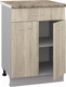 Миниатюра изображения товара Шкаф-стол кухонный Кортекс-мебель Корнелия Лира НШ60р1ш (дуб сонома/мадрид)