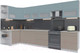 Миниатюра изображения товара Кухонный гарнитур Интерлиния Мила Матте 1.5x3.7 Б левая (океан/луна/травертин серый)