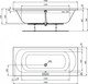 Миниатюра изображения товара Ванна акриловая Ideal Standard 180х80 W004601 (без ножек)