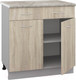 Миниатюра изображения товара Шкаф-стол кухонный Кортекс-мебель Корнелия Лира НШ80р1ш (дуб сонома/марсель)