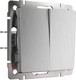 Миниатюра изображения товара Выключатель Werkel W1120009 / a051355 (серебристый рифленный)