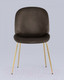 Миниатюра изображения товара Стул Stool Group Турин / 8329 (велюр коричневый/золотые ножки)
