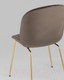 Миниатюра изображения товара Стул Stool Group Турин / 8329 (велюр коричневый/золотые ножки)