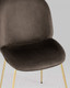 Миниатюра изображения товара Стул Stool Group Турин / 8329 (велюр коричневый/золотые ножки)