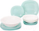 Миниатюра изображения товара Набор столовой посуды Luminarc Carine Light Turquoise&White P7627
