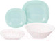 Миниатюра изображения товара Набор столовой посуды Luminarc Carine Light Turquoise&White P7627