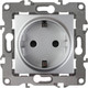 Миниатюра изображения товара Розетка ЭРА Schuko 12-2102-03 / Б0014689 (алюминий)