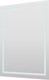 Миниатюра изображения товара Зеркало Пекам Astra 1 80x100 / astra1-80x100scl (с подсветкой, сенсором на прикосновение и часами)