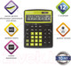 Миниатюра изображения товара Калькулятор Brauberg Color-12-BKLG / 250477 (черно-салатовый)