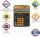 Миниатюра изображения товара Калькулятор Brauberg Color-12-BKRG / 250478 (черно-оранжевый)